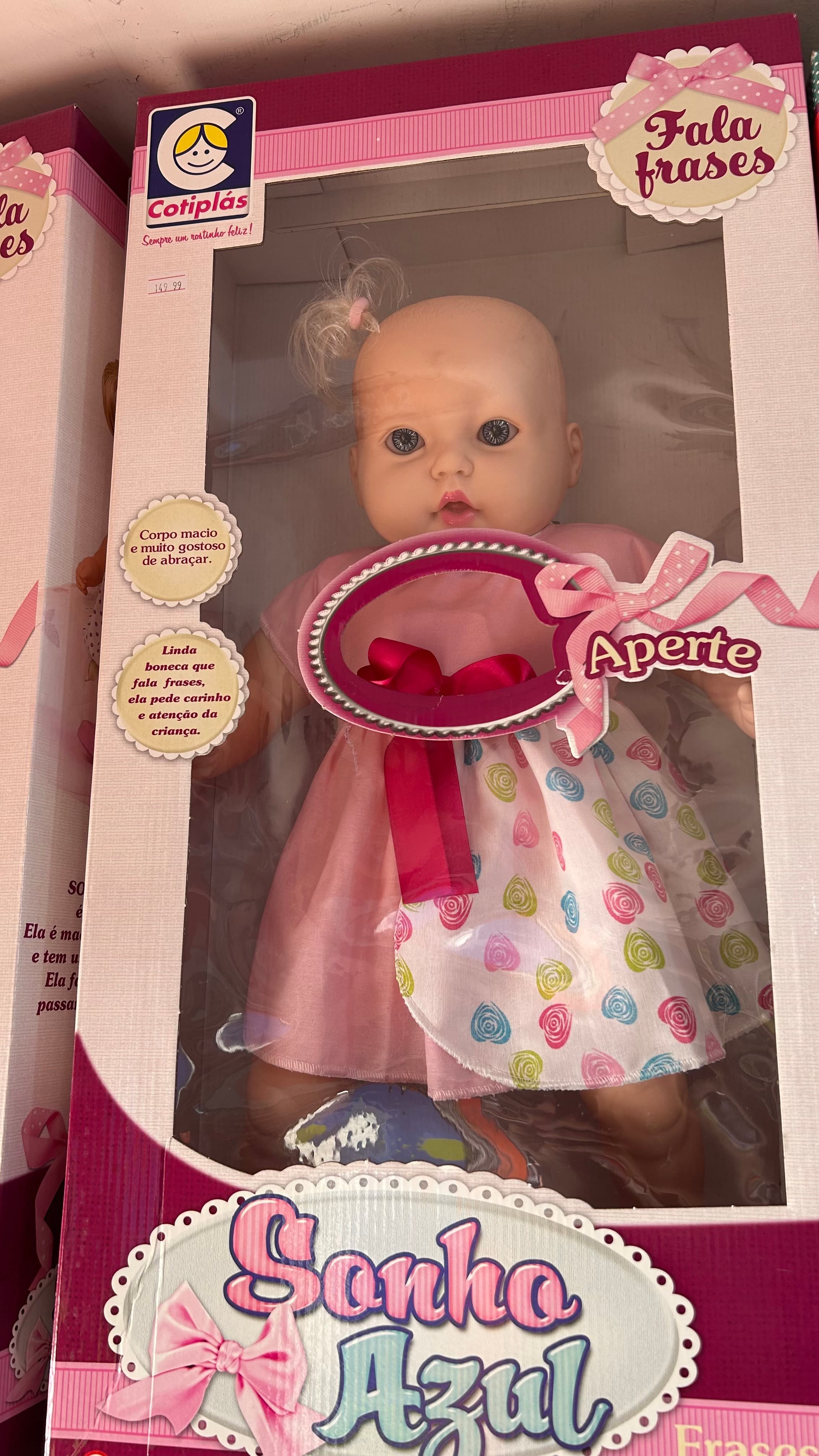 Boneca Sonho Azul Fala Frases