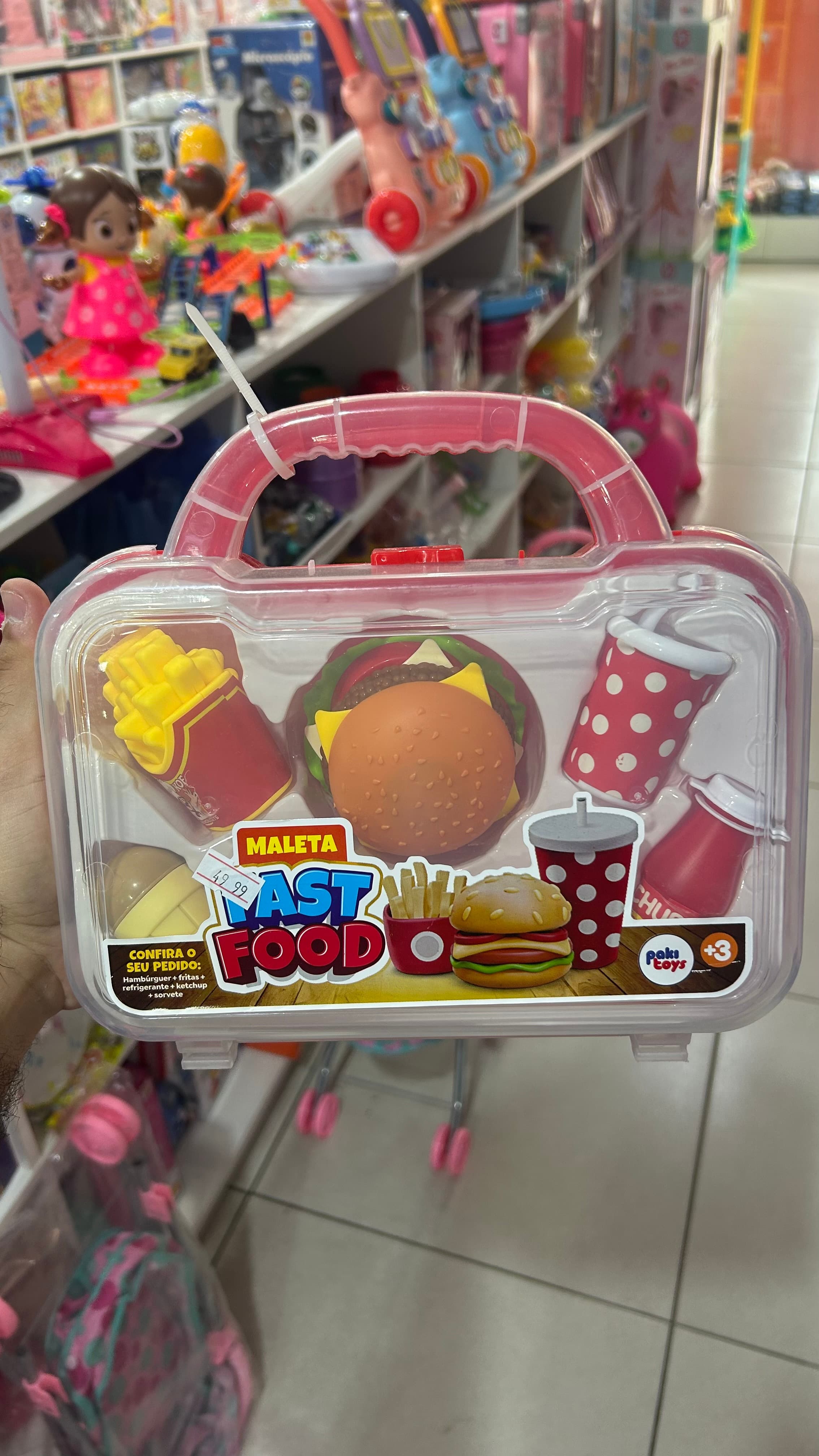 Kit Fast Food Infantil com Maleta