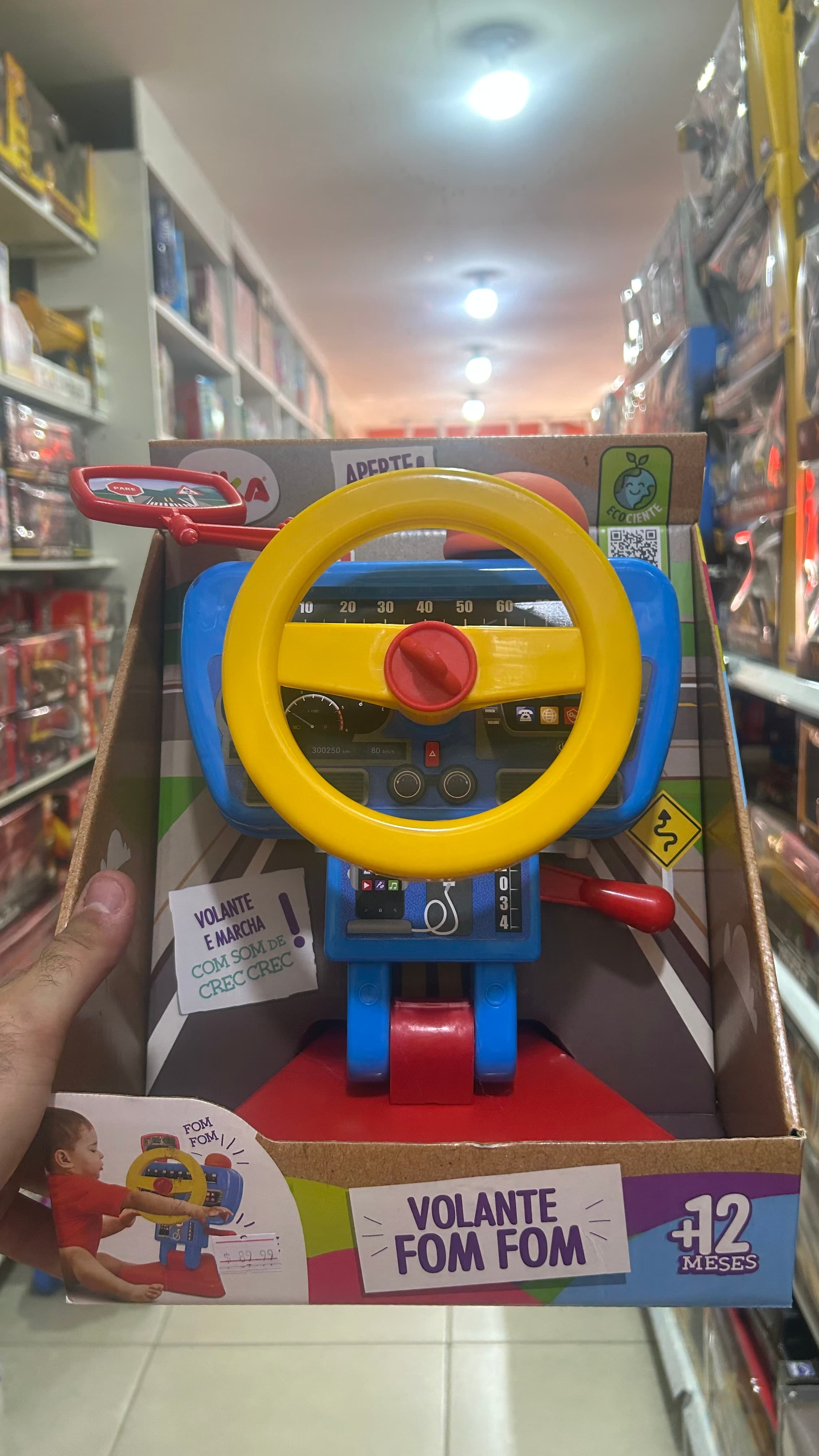 Volante Fom Fom Infantil com Som