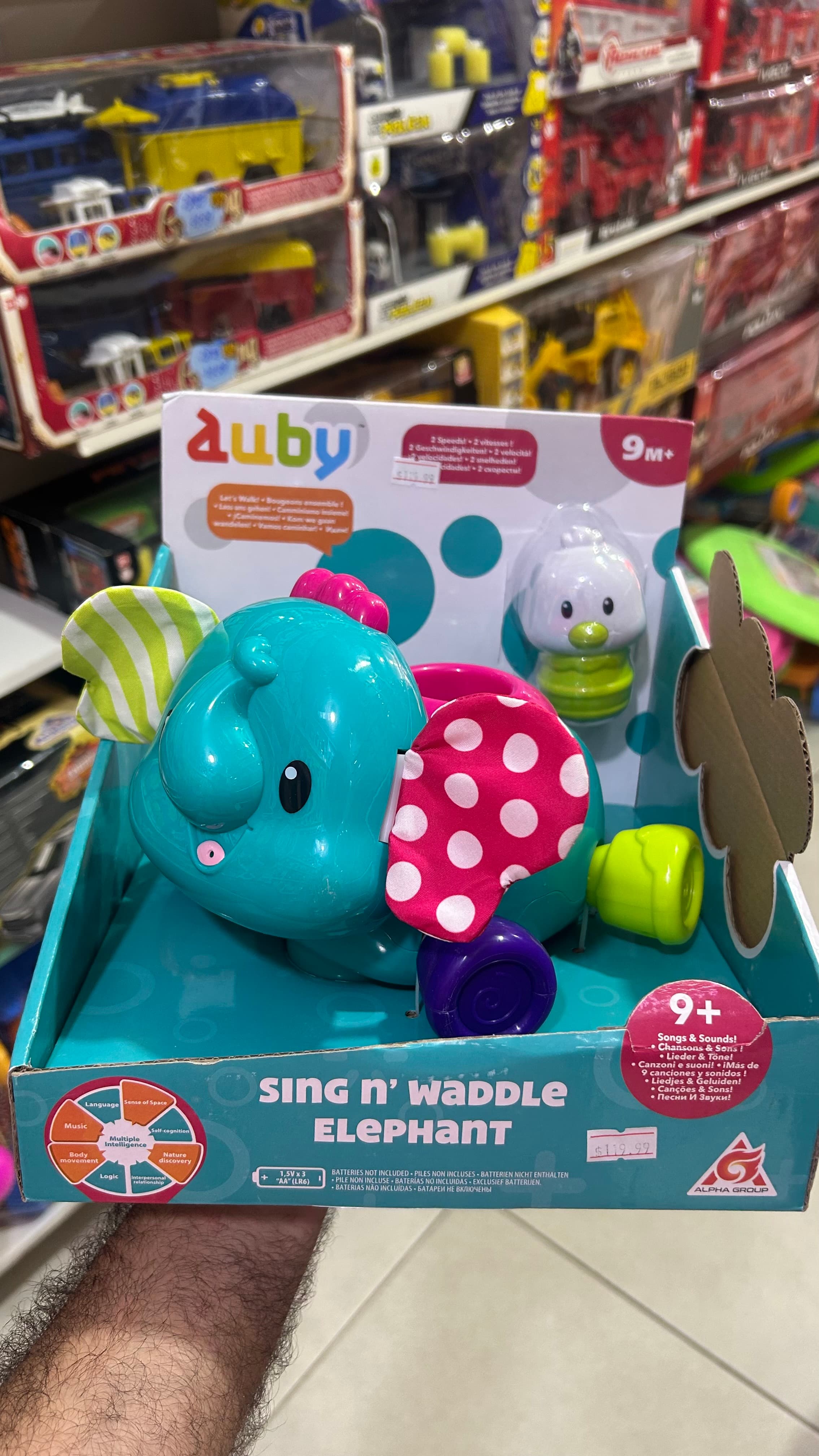 Sing n’ Waddle Elephant – Elefantinho Musical Interativo