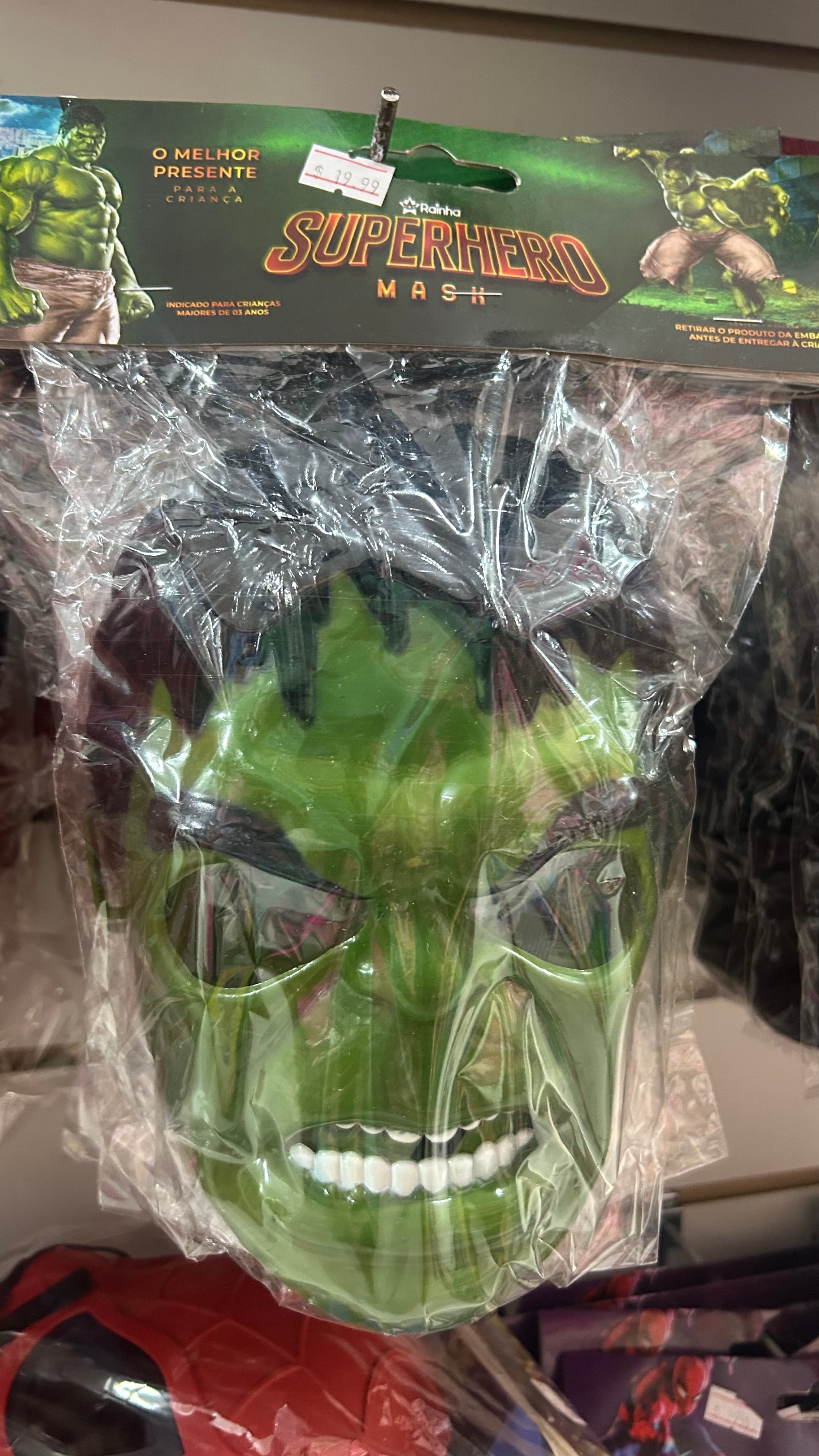 Máscara Hulk Infantil