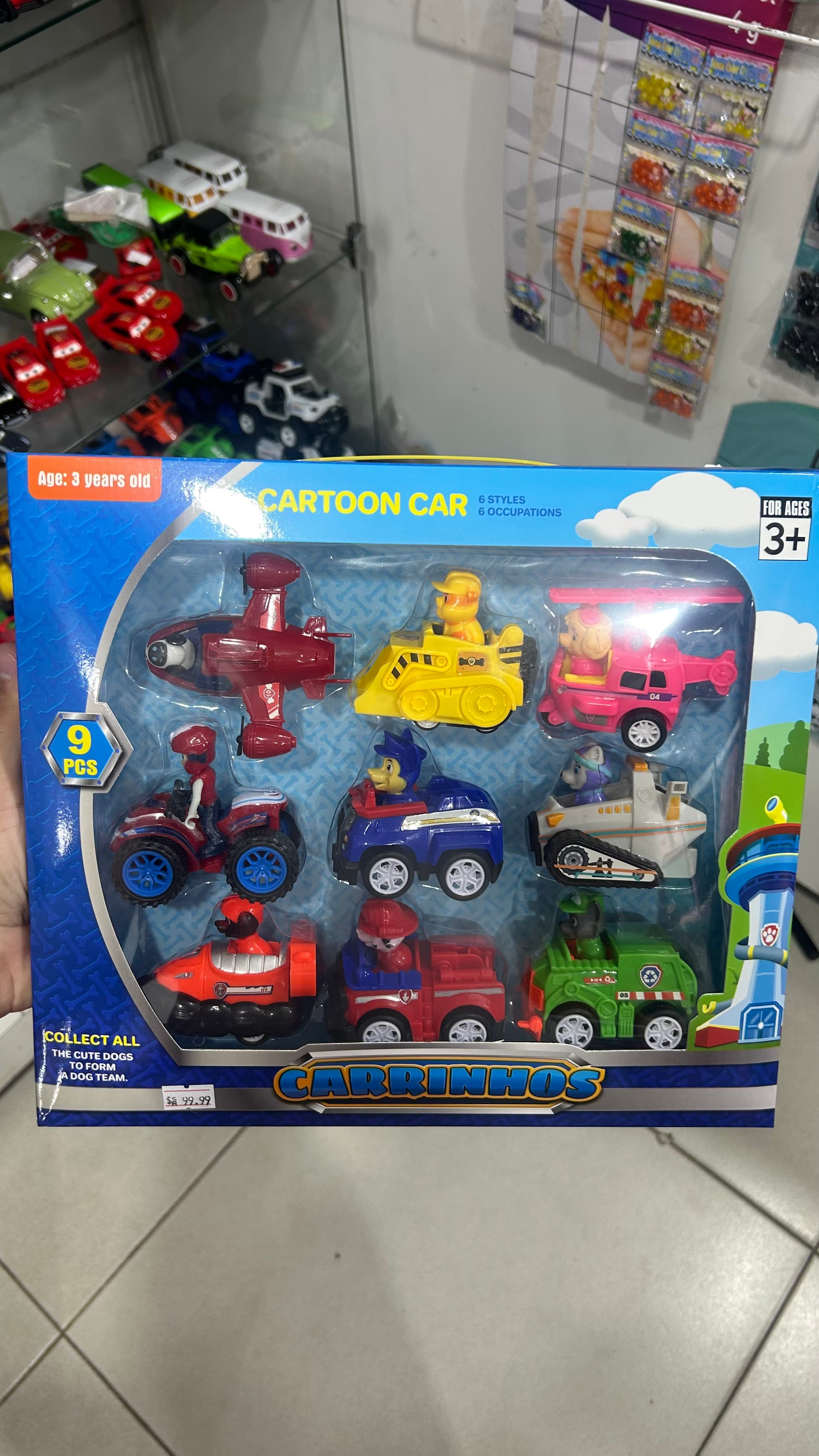 Kit Carrinhos Patrulha Canina