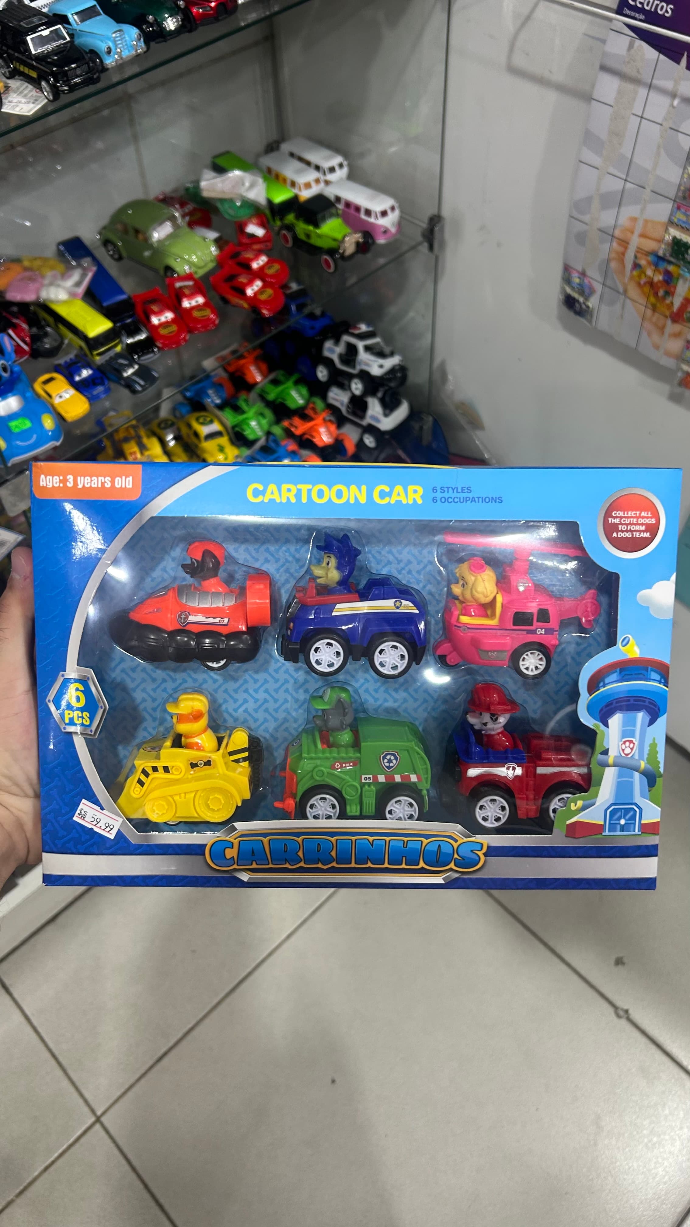Kit Carrinhos Patrulha Canina