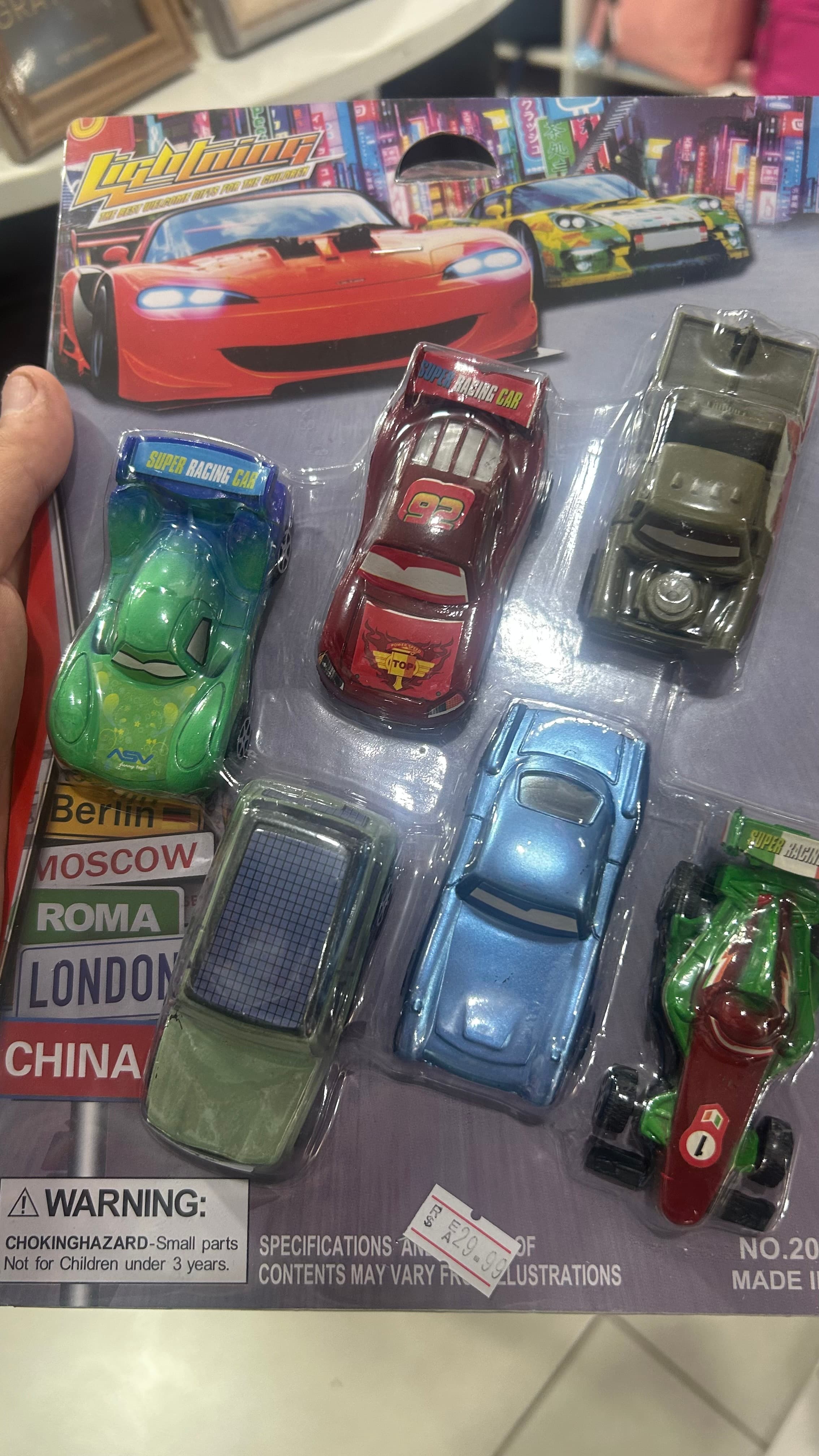 Kit Carros McQueen Super Racing Cars