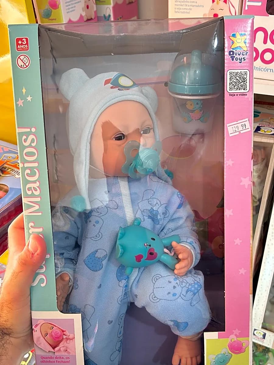 Boneca New Born Pijama Soninho