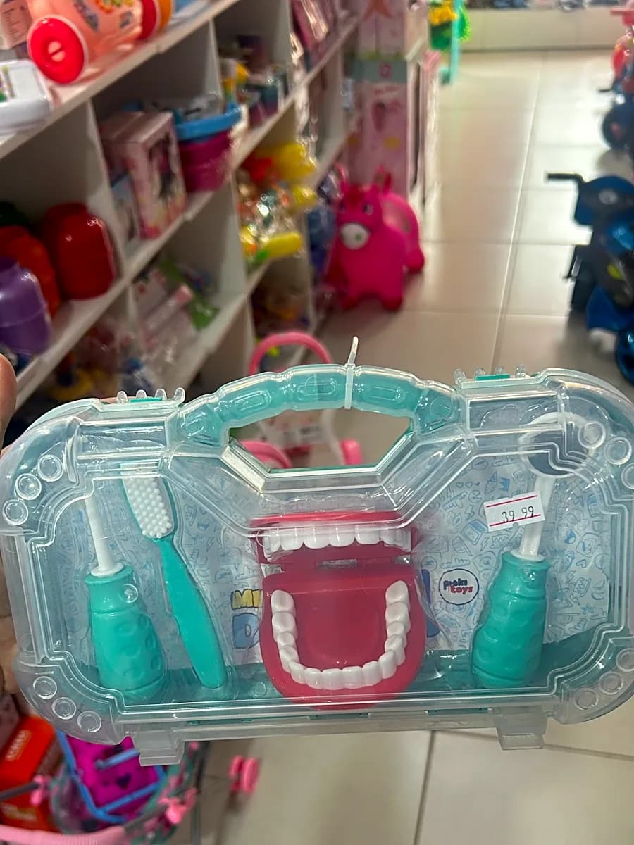 Kit Dentista Infantil com Maleta Verde