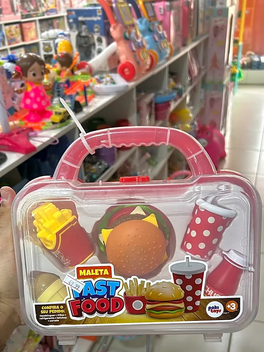 Kit Fast Food Infantil com Maleta