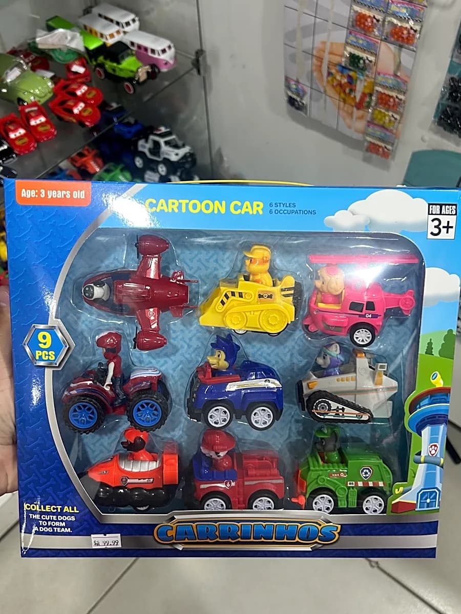 Kit Carrinhos Patrulha Canina