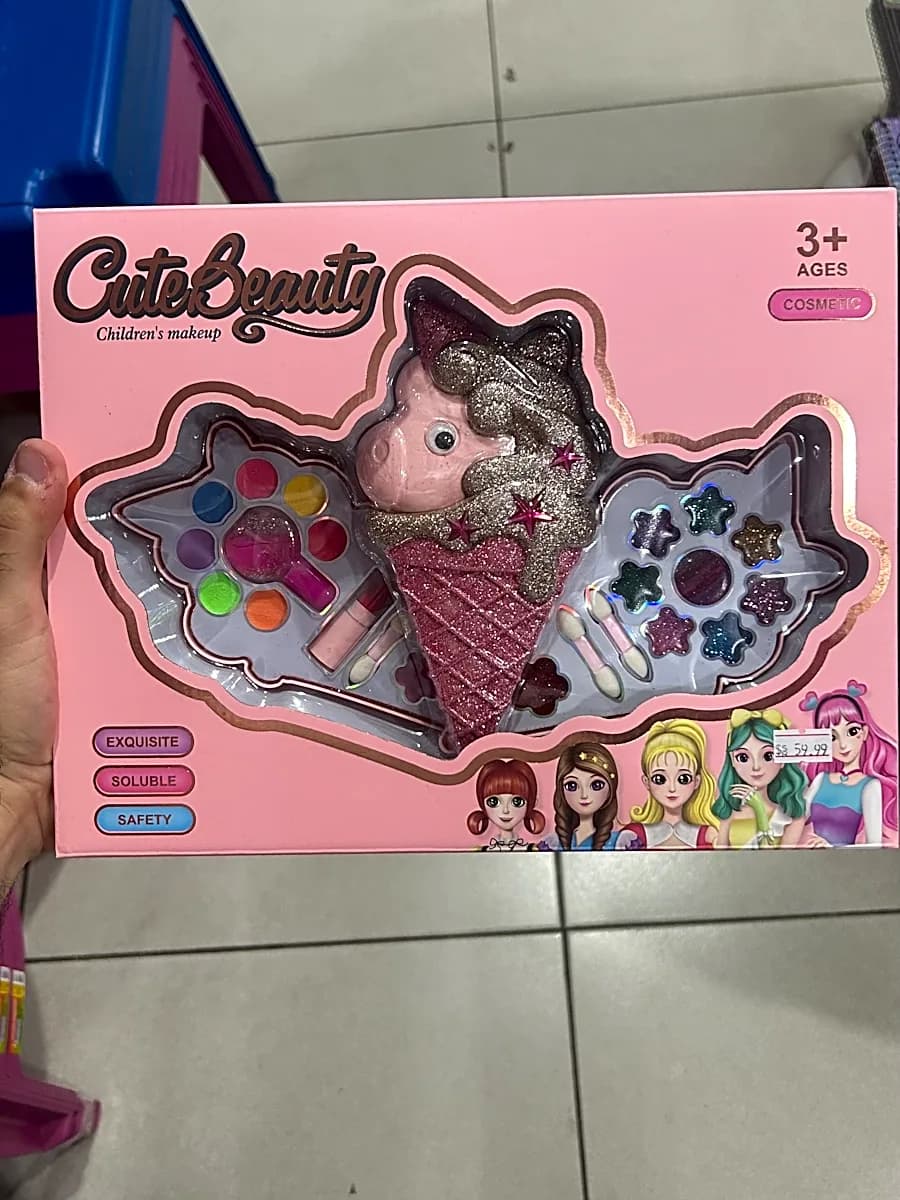Kit Infantil Cute Beauty Maquiagem Unicórnio Sorvete