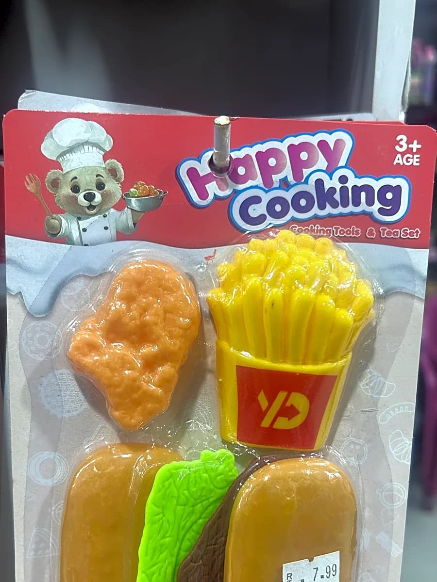 Kit Infantil Comidinha Cozinha Hambúrguer com Batata Frita