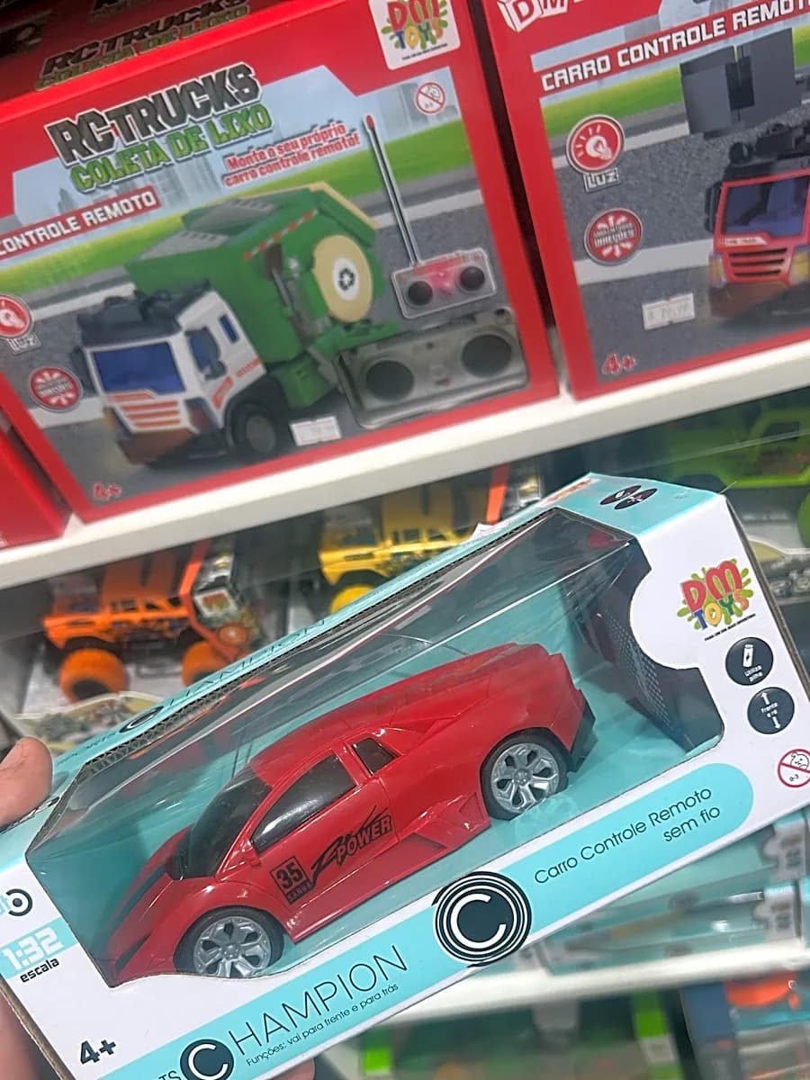 Carro Controle Remoto Sports Champion Vermelho