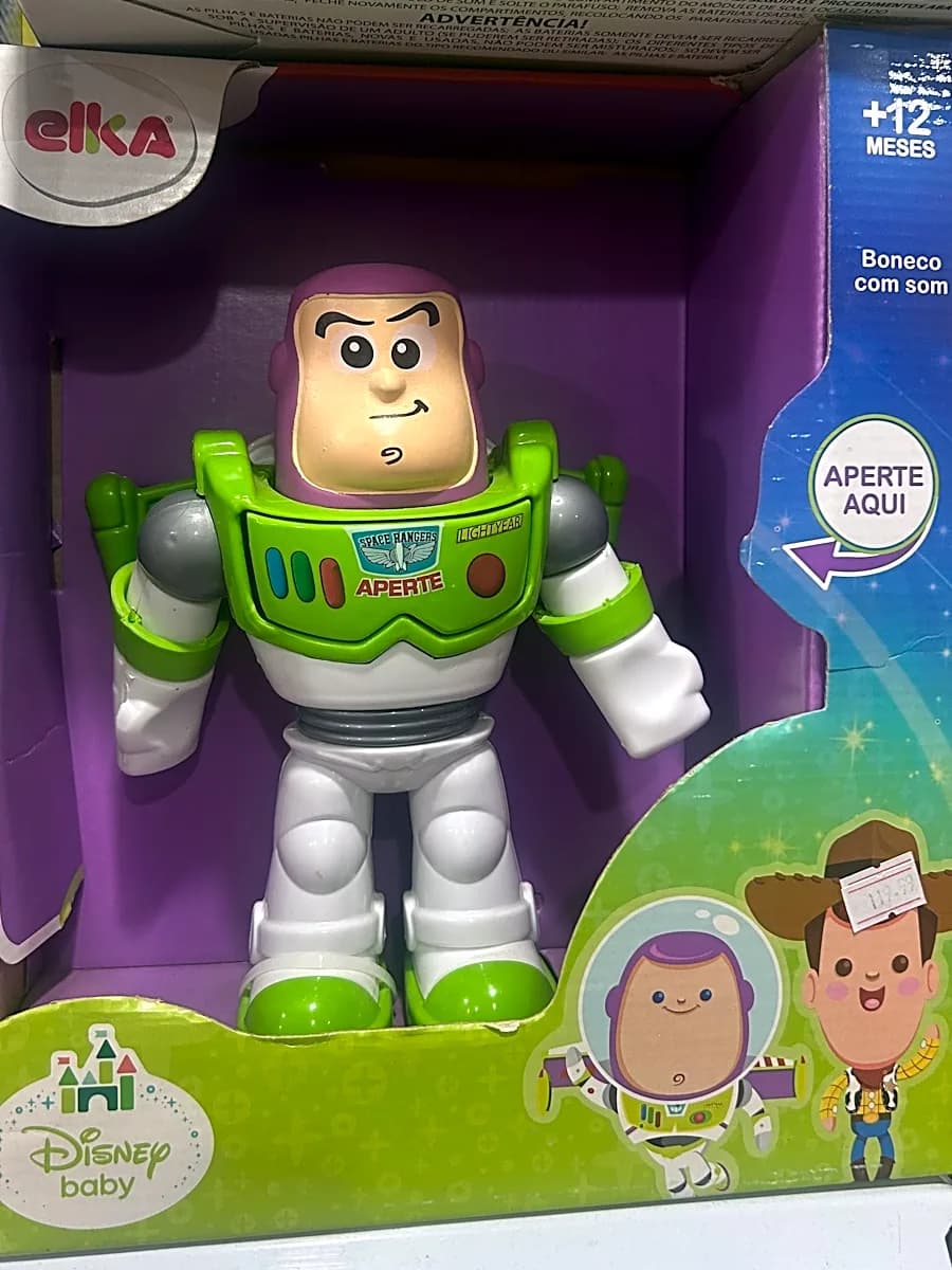 Boneco Buzz Lightyear Disney Baby com Som Elka
