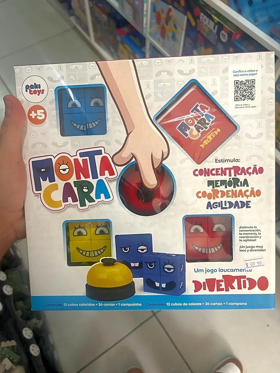 Jogo Monta Cara Paki Toys