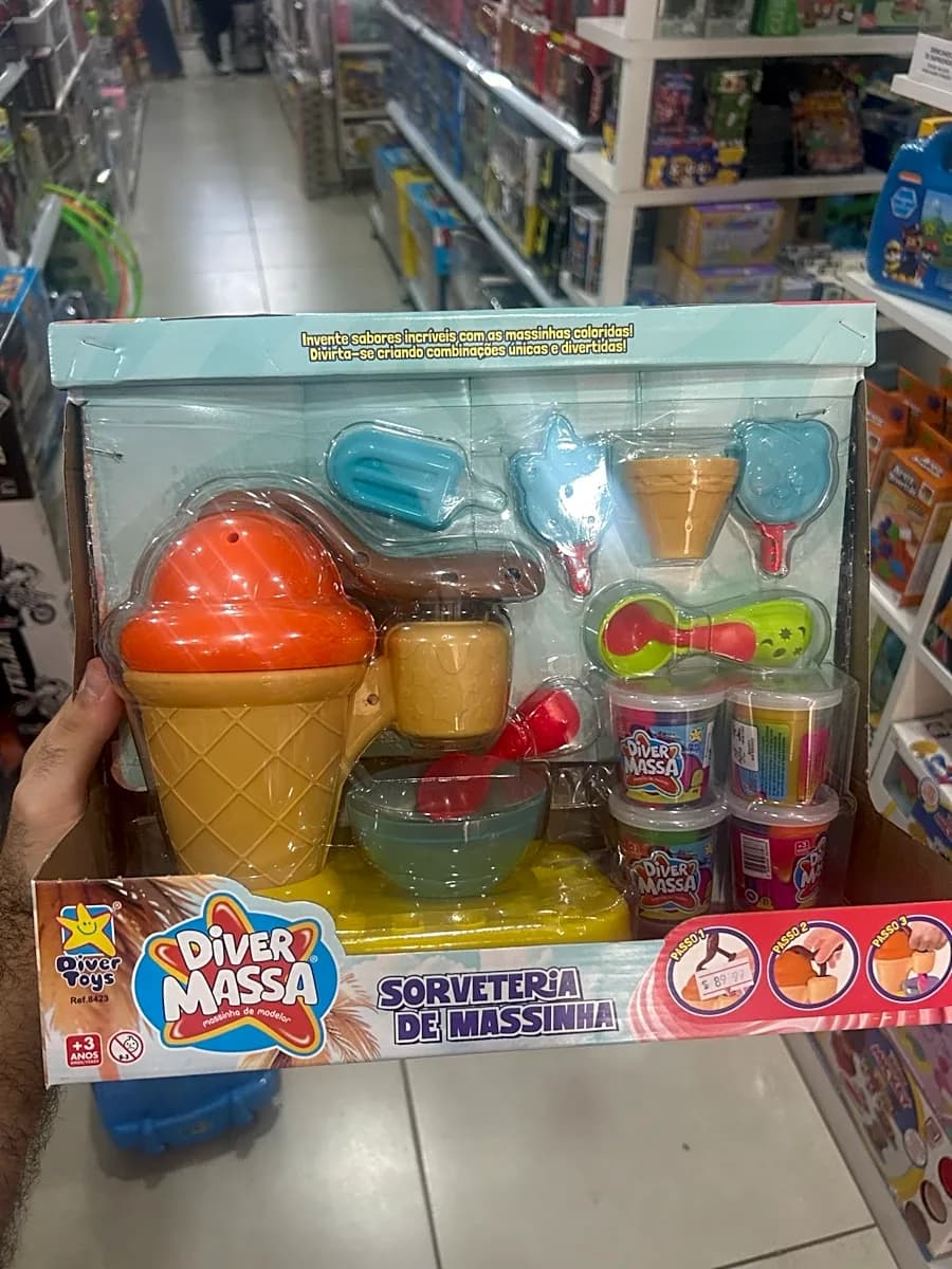 Sorveteria de Massinha Diver Massa Diver Toys