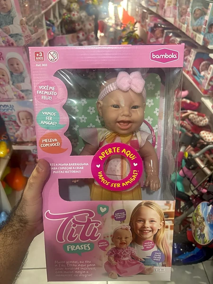 Boneca Titi Frases Bambola