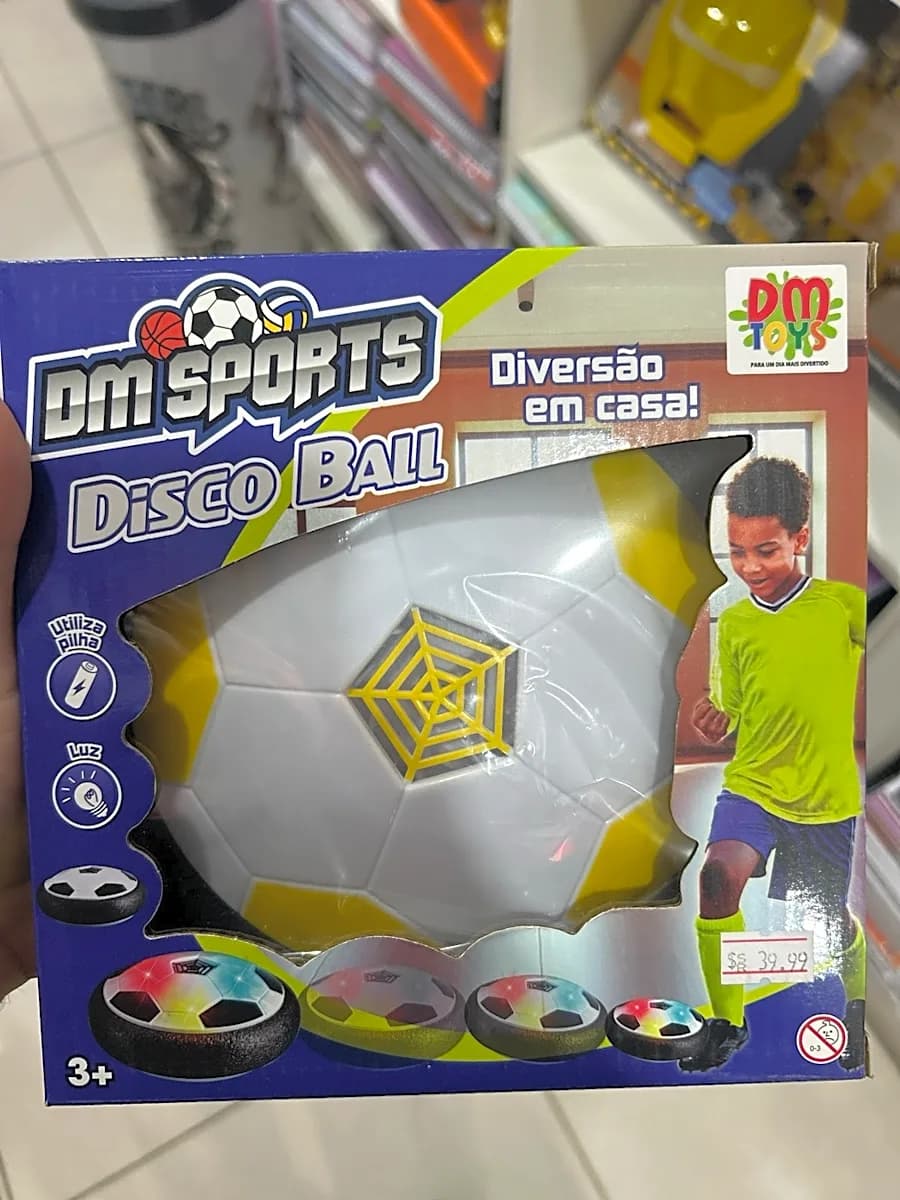 Bola Flutuante Disco Ball com Luz DM Sports