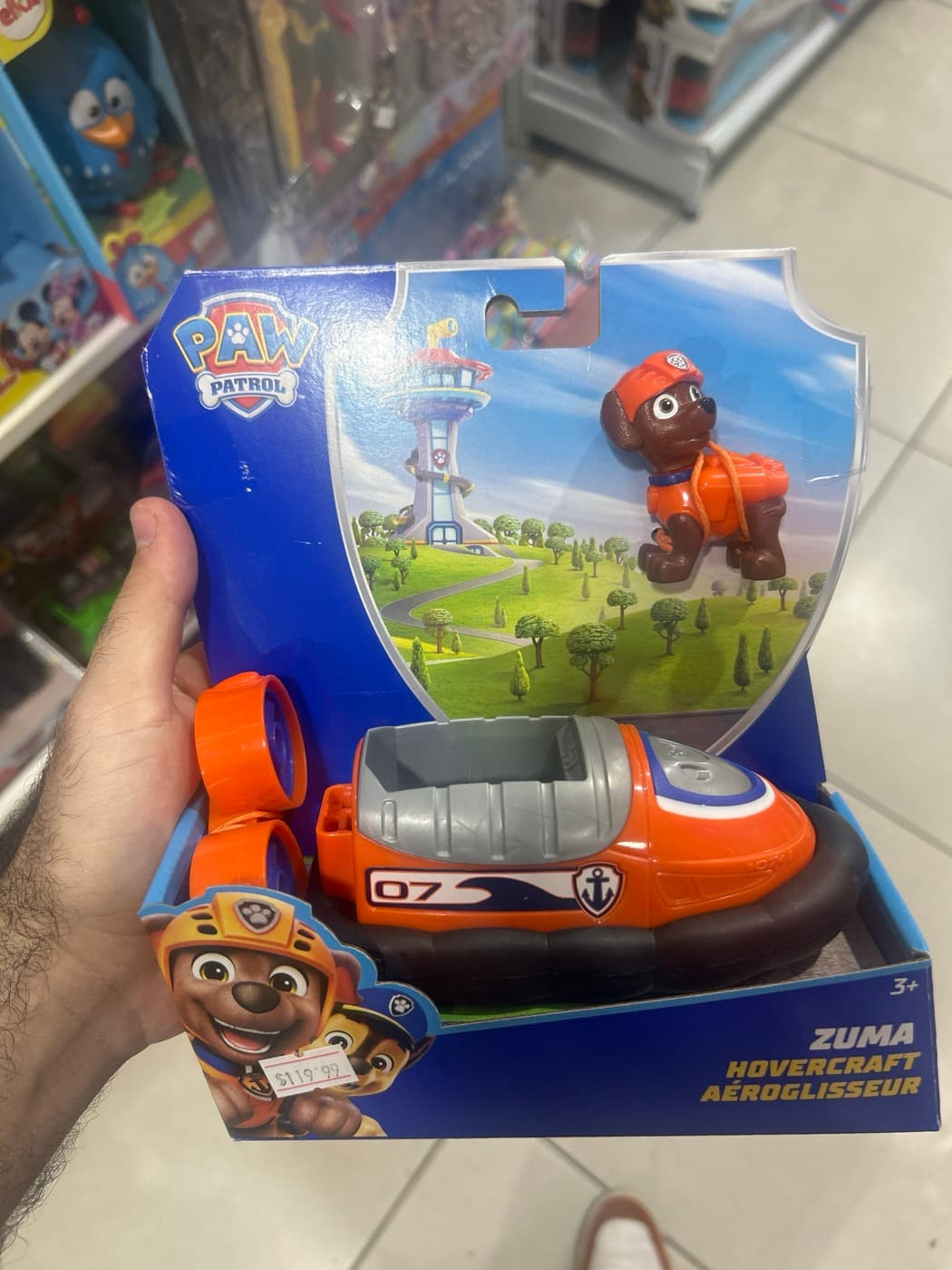 Patrulha Canina Zuma com Hovercraft