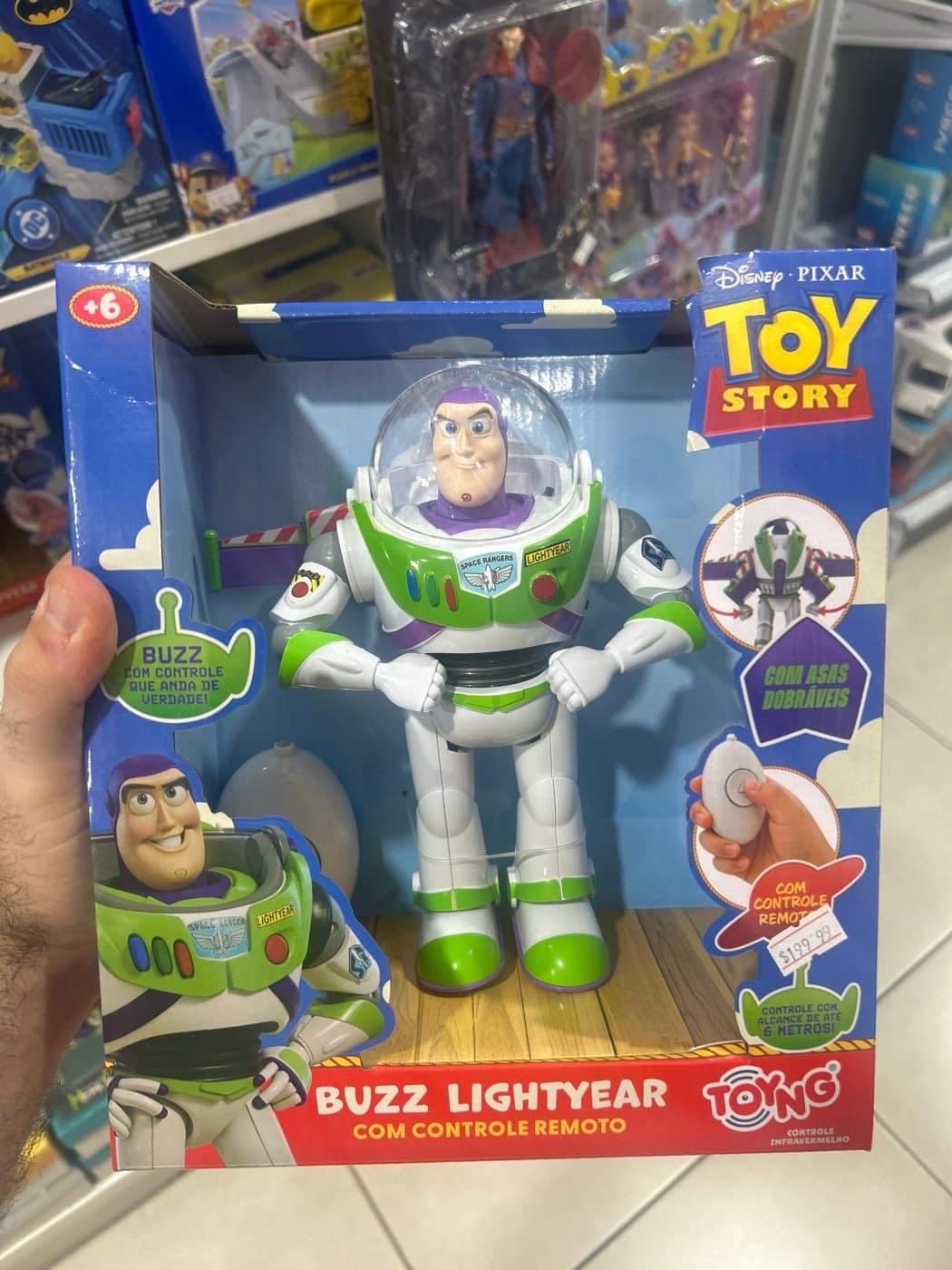 Buzz Lightyear com Controle Remoto Toy Story