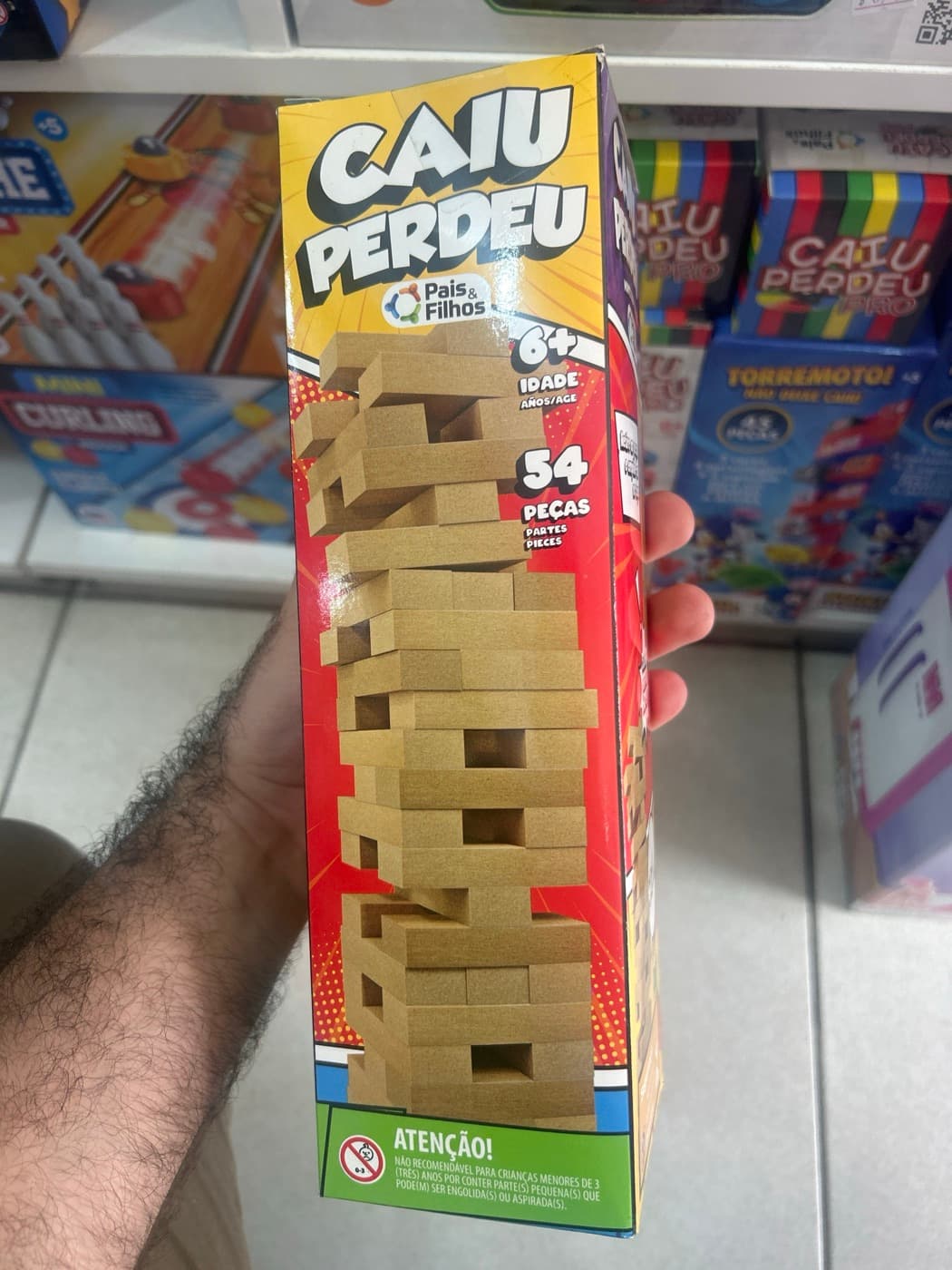 Jogo Caiu Perdeu 54 Peças Pais & Filhos