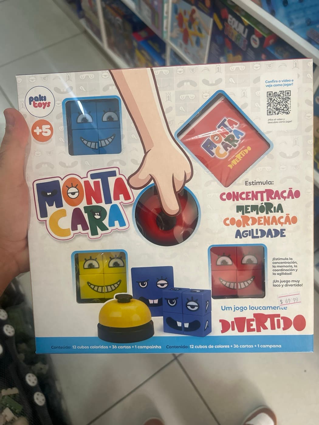 Jogo Monta Cara Paki Toys