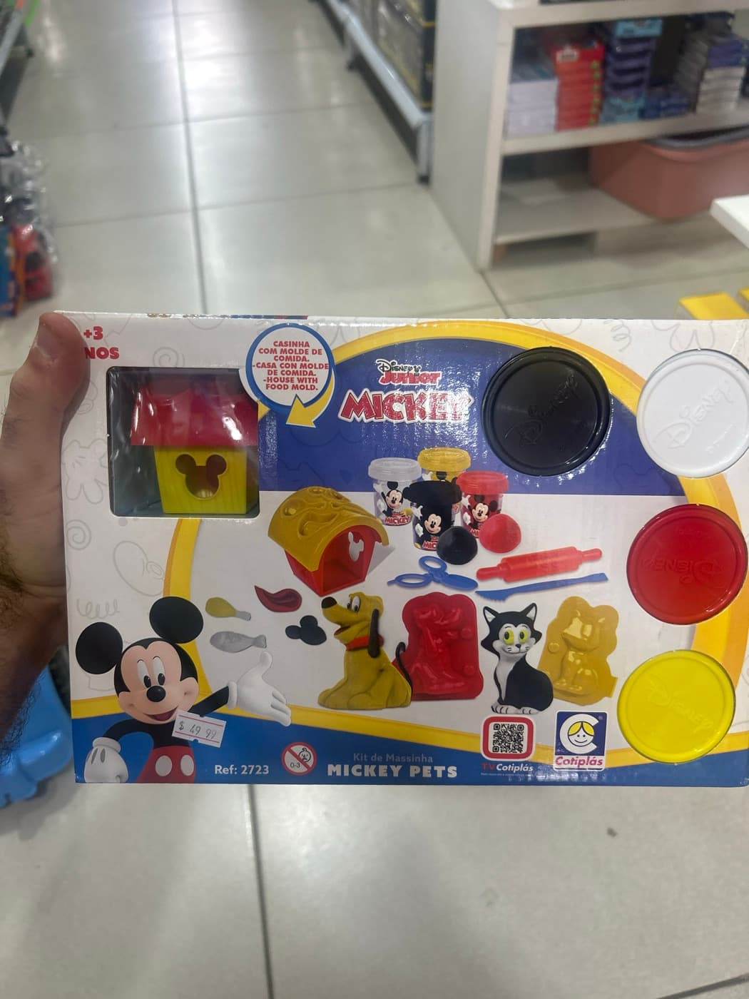 Kit de Massinha Mickey Pets Disney Junior Cotiplás