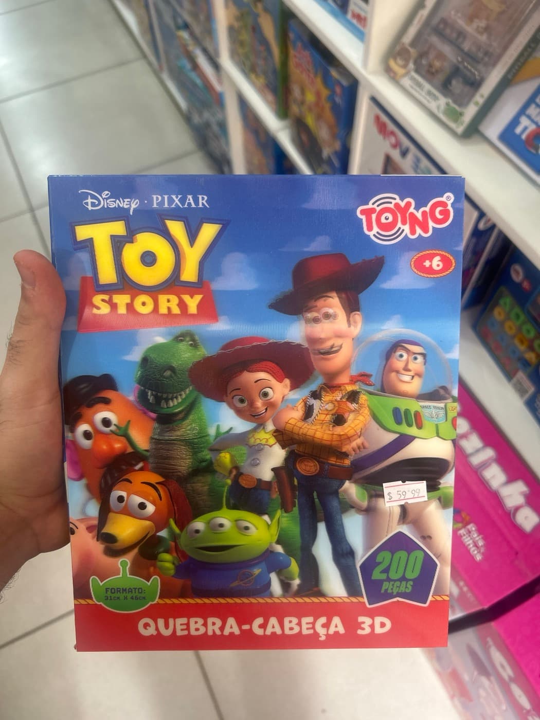 Quebra-Cabeça 3D Toy Story 200 Peças Toyng