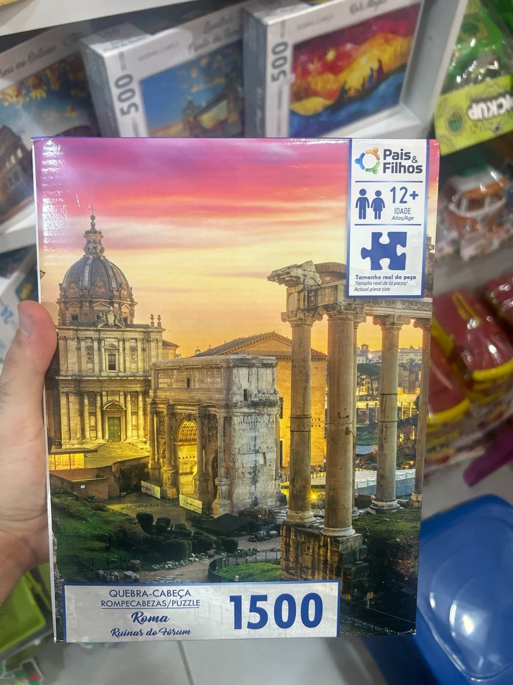 Quebra-Cabeça 1500 Peças Roma Ruínas do Fórum Pais & Filhos