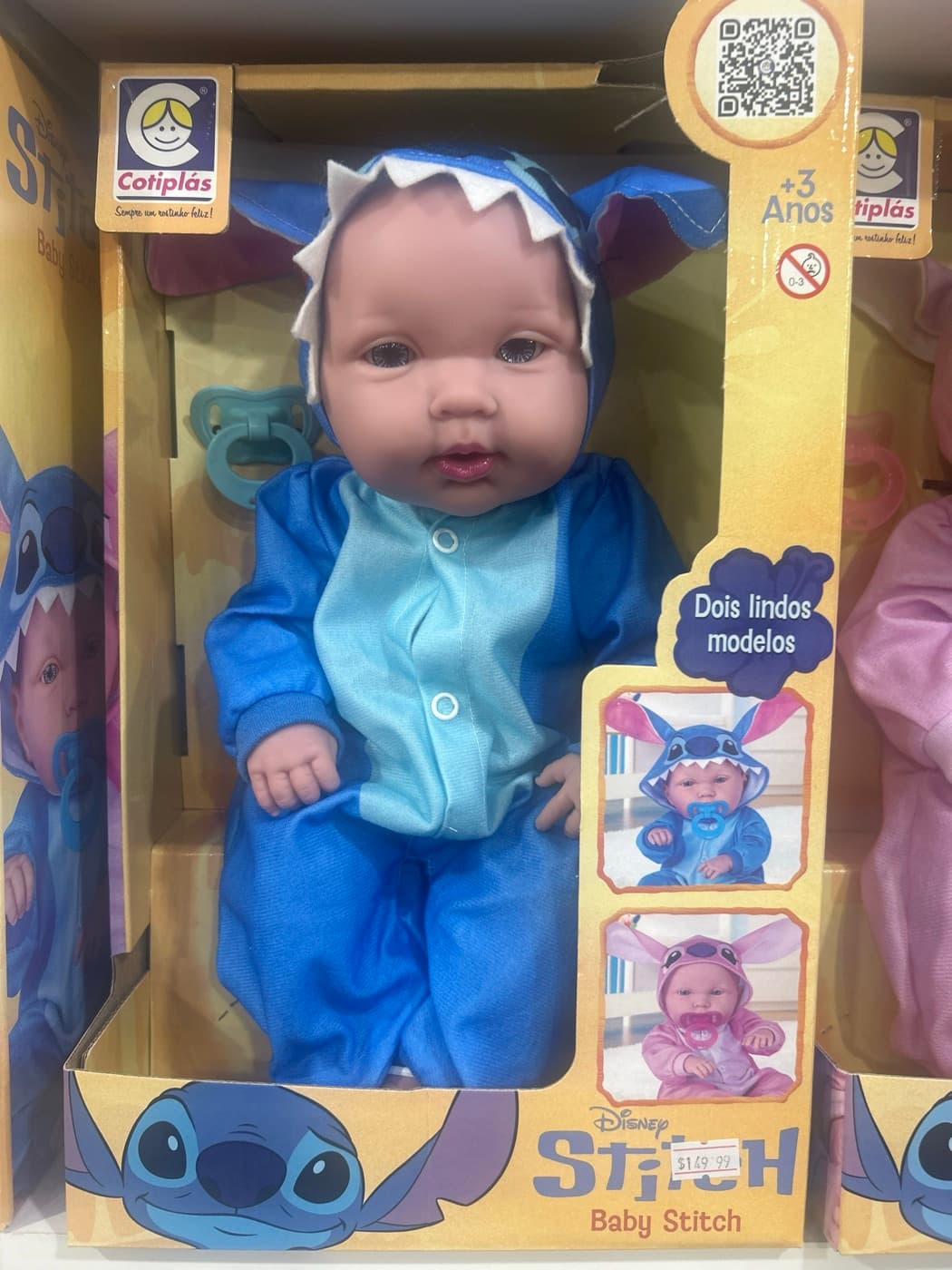 Boneca Baby Stitch Disney Cotiplás