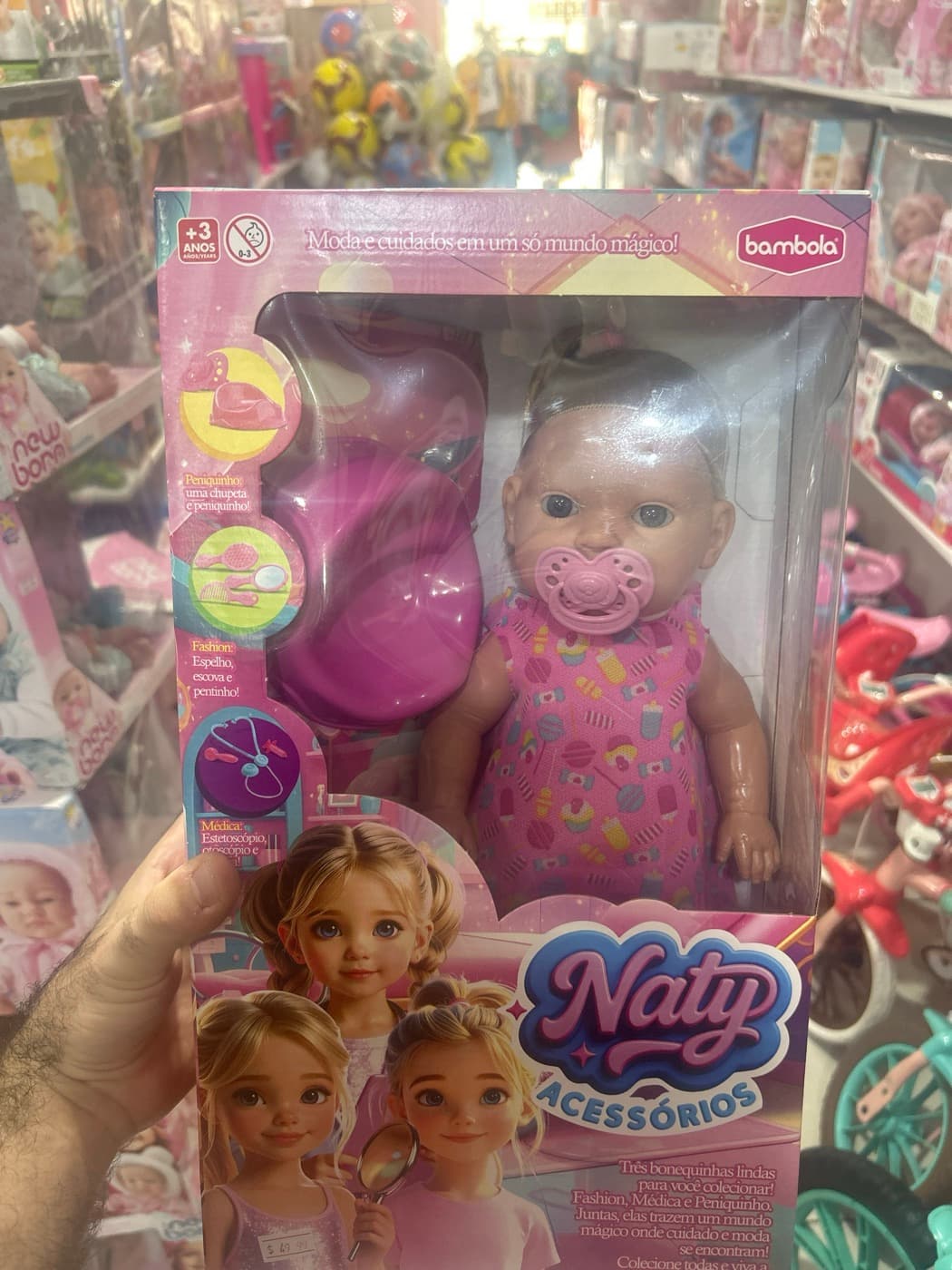 Boneca Naty Acessórios Peniquinho Bambola